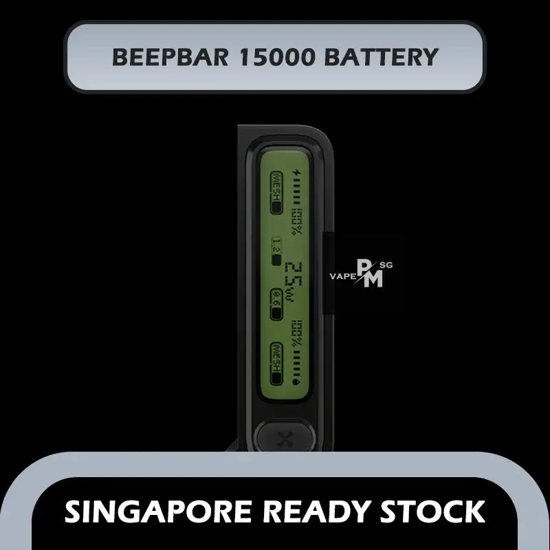 BEEPBAR-15000-DISPOSABLE-BATTERY-DEVICE-SINGAPORE-PMVAPESG