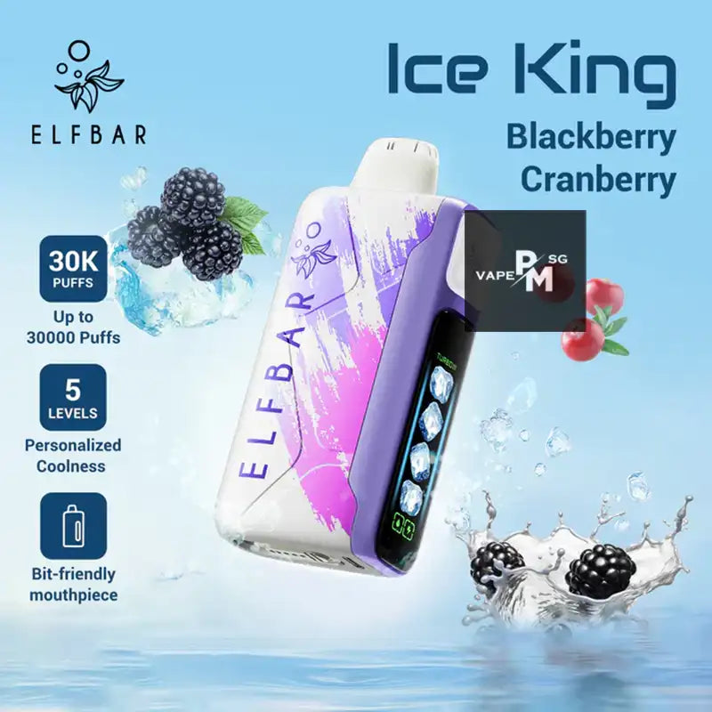 ELFBAR-ICE-KING-30000-DISPOSABLE-BLACKBERRY-CRANBERRY-SINGAPORE-PMVAPESG