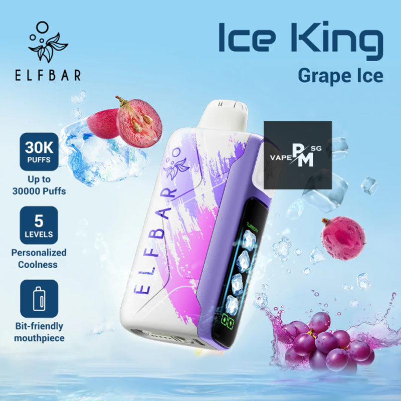 ELFBAR-ICE-KING-30000-DISPOSABLE-GRAPE-ICE-SINGAPORE-PMVAPESG