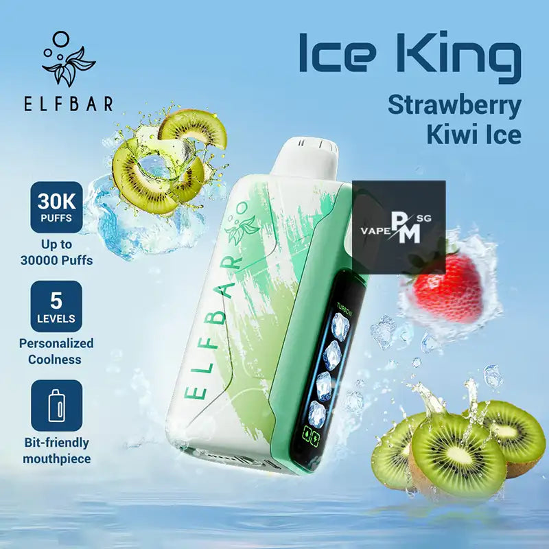 ELFBAR-ICE-KING-30000-DISPOSABLE-STRAWBERRY-KIWI-SINGAPORE-PMVAPESG