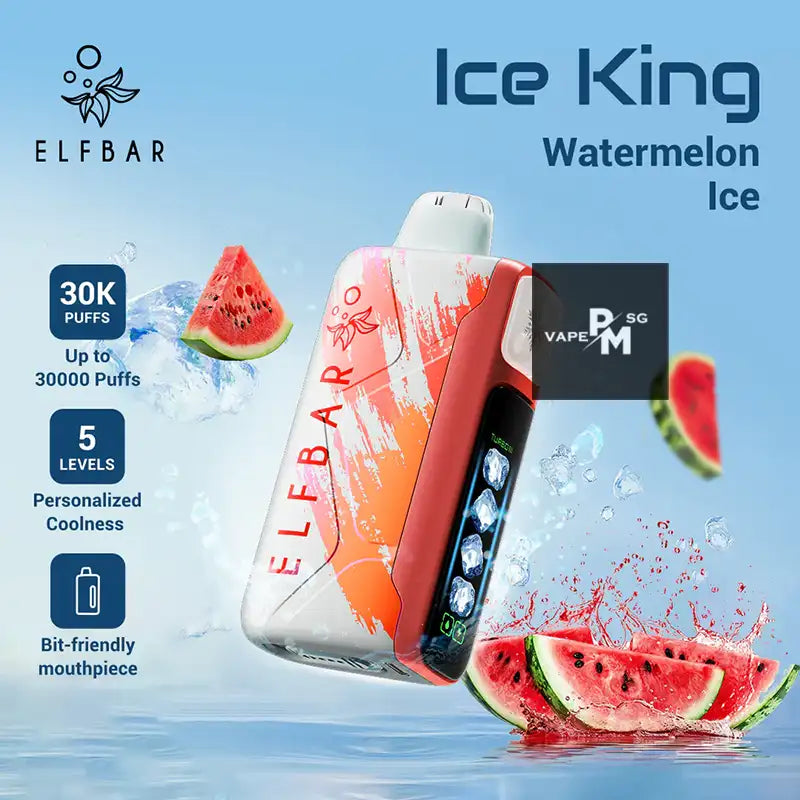 ELFBAR-ICE-KING-30000-DISPOSABLE-WATERMELON-ICE-SINGAPORE-PMVAPESG