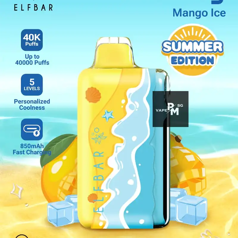 ELFBAR-ICE-KING-40000-MANGO-ICE-FLAVOUR-SINGAPORE-PMVAPESG
