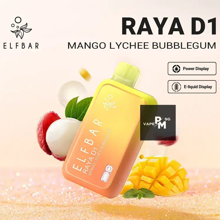 ELFBAR-RAYA-D1-13000-DISPOSABLE-FLAVOUR-LIST-APPLE-ORANGE-BUBBLEGUM-SINGAPORE-PMVAPESG