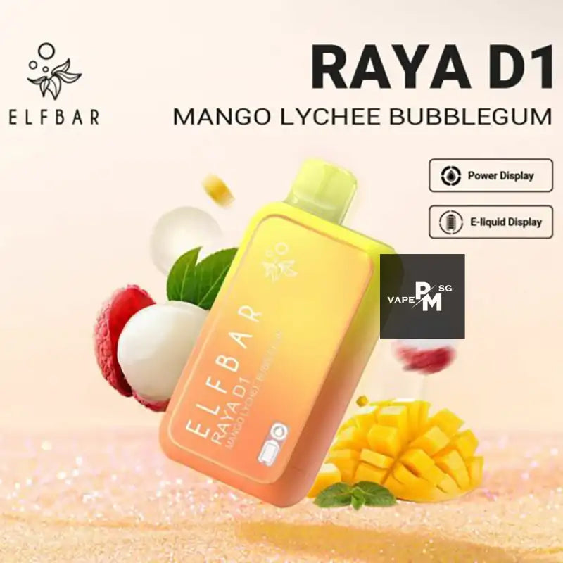 ELFBAR-RAYA-D1-13000-DISPOSABLE-FLAVOUR-LIST-MANGO-LYCHEE-BUBBLEGUM-SINGAPORE-PMVAPESG