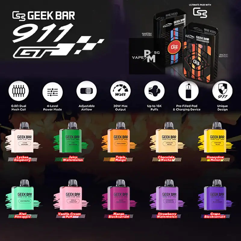 GEEKBAR GT 911 16000 DISPOSABLE - CARTRIDGE POD