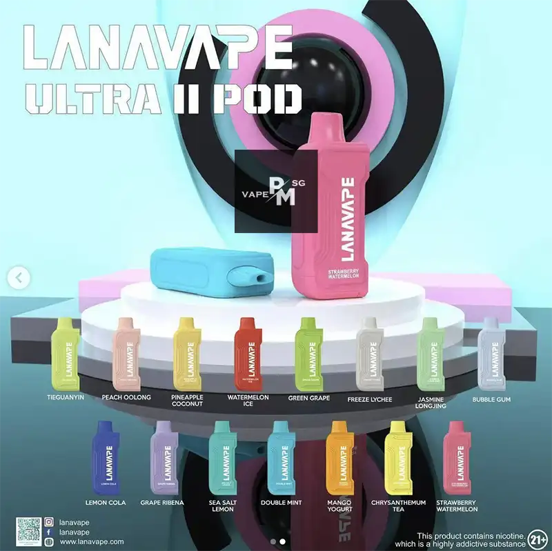 LANA-ULTRA-II-16000-DISPOSABLE-CARTRIDGE-POD-FLAVOUR-SINGAPORE-PMVAPESG