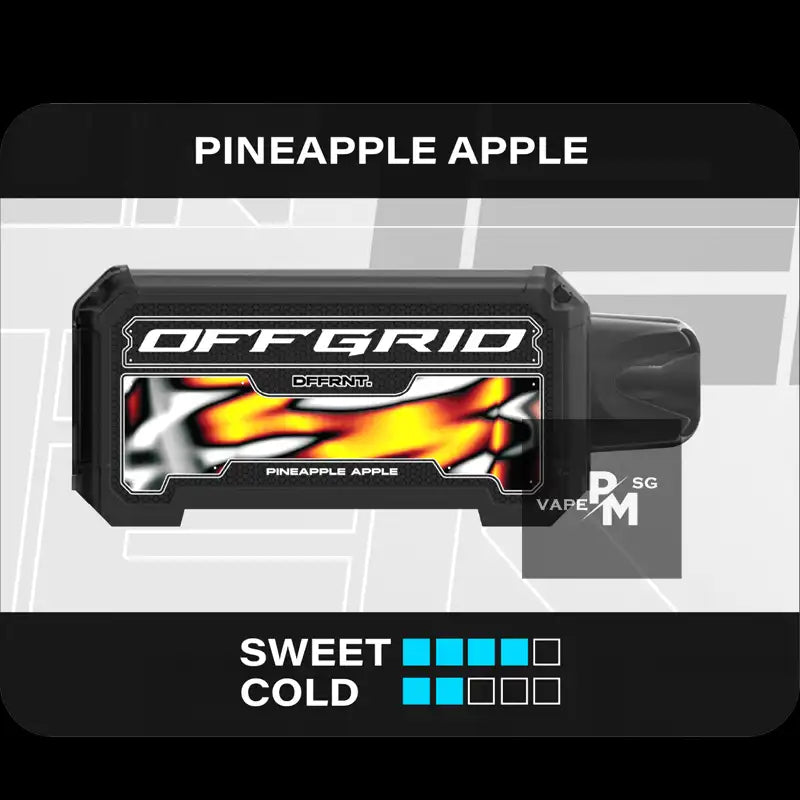 OFFGRID-VAPETAPE-UNPLUG-CARTRIDGE-pineapple-apple-SINGAPORE-PMVAPESG