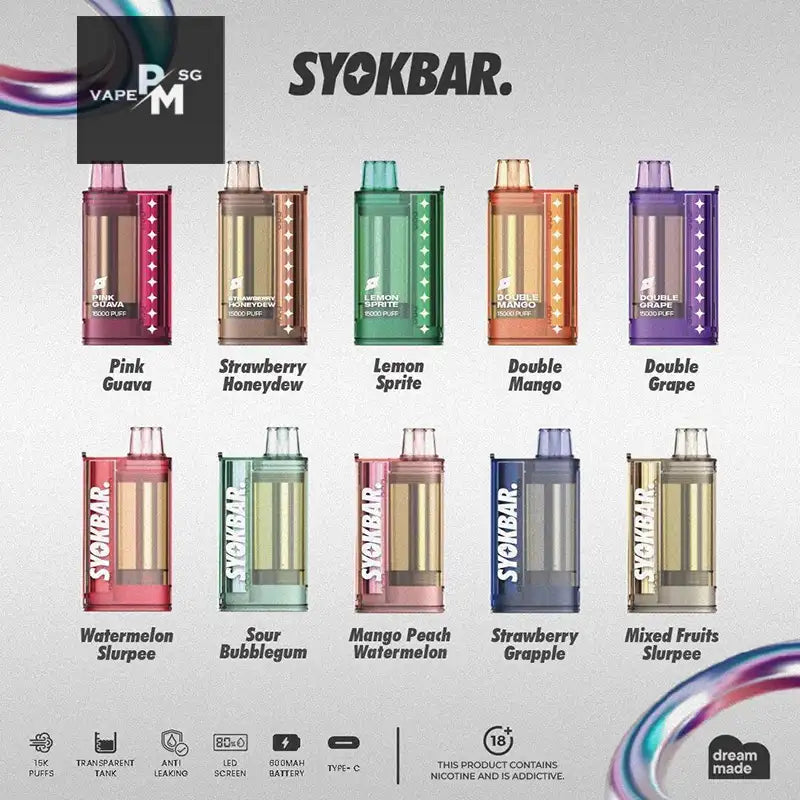 SYOKBAR-15000-DISPOSABLE-FLAVOUR-IN-SINGAPORE-PMVAPESG