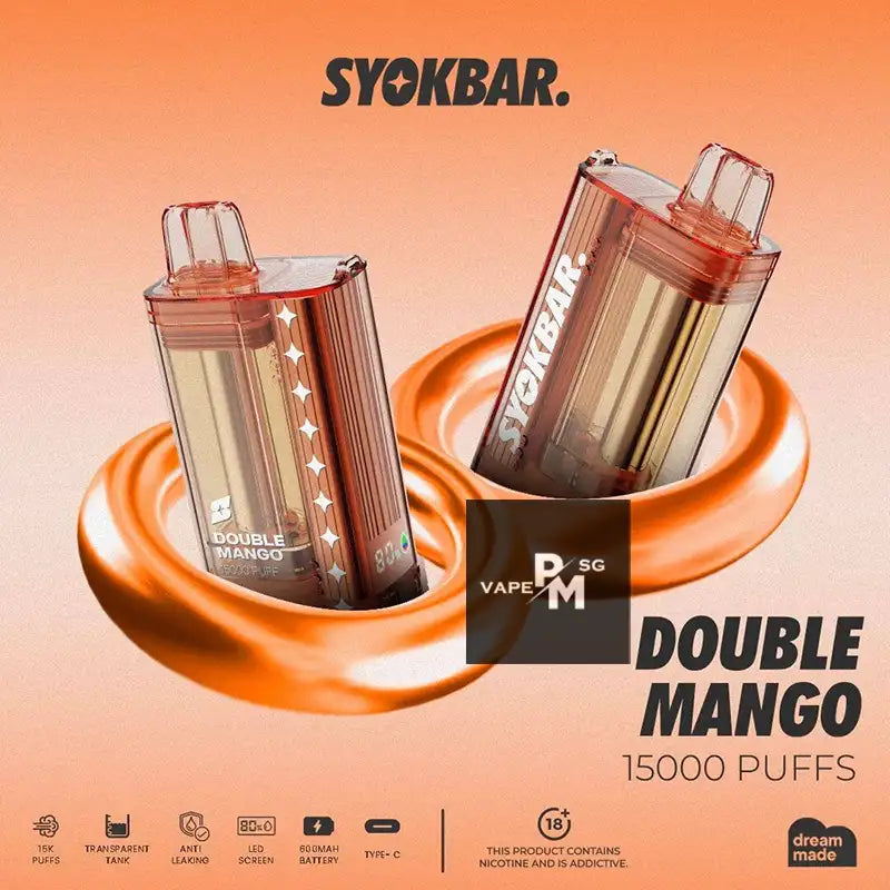 SYOKBAR-15000-DISPOSABLE-double-mango-SINGAPORE-PMVAPESG