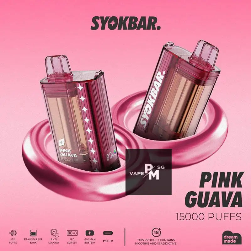 SYOKBAR-15000-DISPOSABLE-pink-guava-SINGAPORE-PMVAPESG