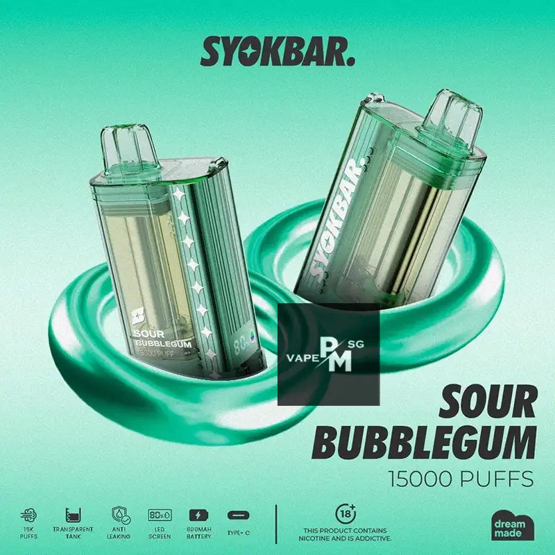 SYOKBAR-15000-DISPOSABLE-sour-bubblegum-SINGAPORE-PMVAPESG